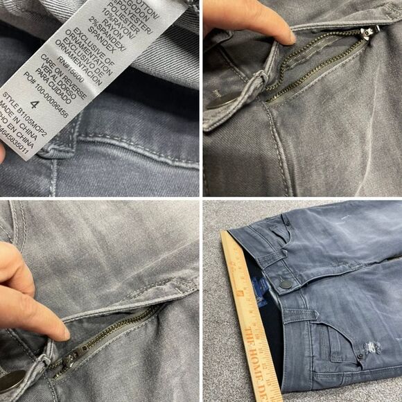 Democracy womens Ab Solution skinny jeans sz 4 gray jeans stretch denim - Picture 10 of 12